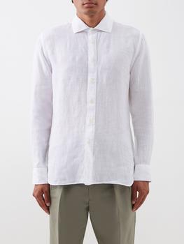 推荐Long-sleeved linen shirt商品