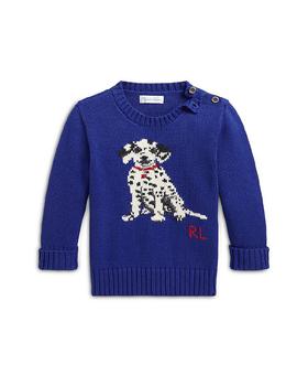 商品Ralph Lauren | Boys' Dalmatian Intarsia Cotton Sweater - Baby,商家Bloomingdale's,价格¥1017图片