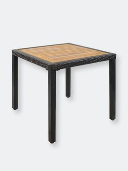 商品Sunnydaze Decor | Square Patio Dining Table Acacia Wood and Faux Wicker,商家Verishop,价格¥1475图片