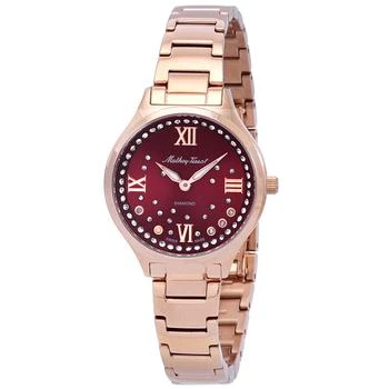 Mathey-Tissot | Nicole Diamond Quartz Red Dial Ladies Watch D985SPR,商家Jomashop,价格¥1296