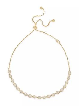 Ettika Jewelry | Raised Crystal Teardrop & 18K Gold-Plated Necklace,商家Saks Fifth Avenue,价格¥884