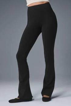 Alo | Airbrush High-Waist Kick-Back Legging - Black,商家Alo yoga,价格¥405