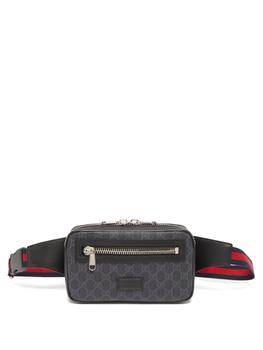 gucci皮带男北京, Gucci | GG-jacquard coated-canvas and leather belt bag商品图片 