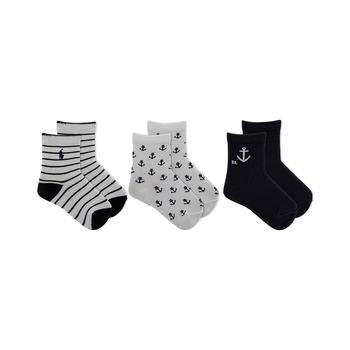 商品Ralph Lauren | Baby Boys Nantucket Assorted Socks, Pack of 3,商家Macy's,价格¥108图片