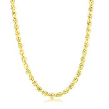 Simona | Sterling Silver 4.5mm Loose Rope Chain - Gold Plated,商家Premium Outlets,价格¥804