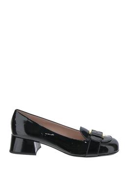 Miu Miu | Black Leather Loafers商品图片,