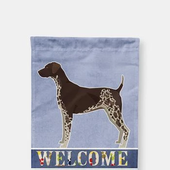 Caroline's Treasures | 28 x 40 in. Polyester German Shorthaired Pointer Welcome Flag Canvas House Size 2-Sided Heavyweight,商家Verishop,价格¥327