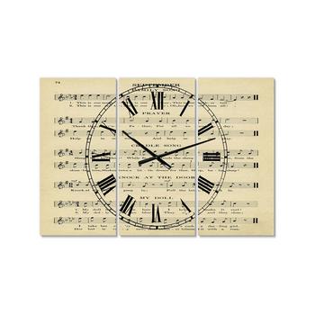 商品Designart | Prayer Song Oversized Cottage 3 Panels Wall Clock - 38" x 38" x 1",商家Macy's,价格¥1532图片