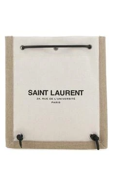 Yves Saint Laurent | Two-tone Canvas Université Crossbody Bag 