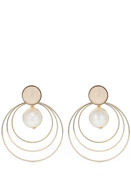 ROSANTICA, ROSANTICA | Epica Imitation Pearl Pendant Earrings商品图片 额外7.5折, 额外七五折