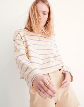 product Supercrop Long-Sleeve Tee in Stripe image