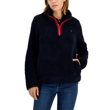 Tommy Hilfiger | Women's Sherpa 1/4-Zip Pullover Jacket商品图片,5.9折