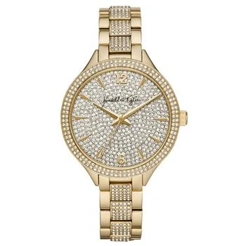 KENDALL & KYLIE | Women's Gold Tone Crystal Embellished Stainless Steel Strap Analog Watch 