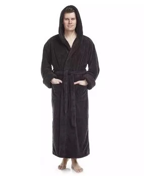 ARUS | 男款抓绒连帽长袍 Men's Soft Fleece Robe, Ankle Length Hooded Turkish Bathrobe,商家Macy's,价格¥519