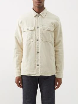 推荐Alex patch-pocket padded cotton-corduroy overshirt商品