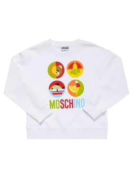 Moschino | Printed & Embellished Cotton Sweatshirt 3.4折
