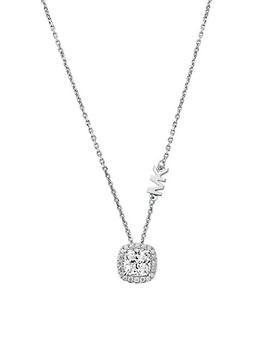 Michael Kors | Premium Brilliance Sterling Silver Cushion-Cut Cubic Zirconia Pendant Necklace商品图片,