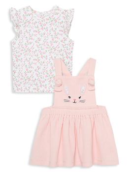 Little Me | ​Baby Girl’s 2-Piece Bunny Dress and Floral Top Set商品图片,5.8折