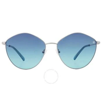 Calvin Klein | Light Blue Oval Ladies Sunglasses CKJ22202S 040 61 2折, 满$200减$10, 满减