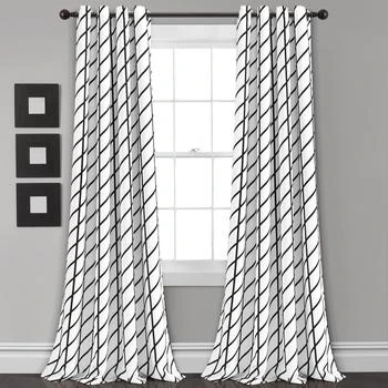 Lush Decor | Feather Arrow Geo Room Darkening Window Curtain Panel Set,商家Premium Outlets,价格¥400