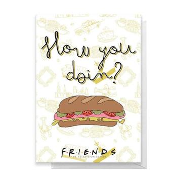 商品Friends | Friends How You Doin? Greetings Card,商家Zavvi US,价格¥23图片