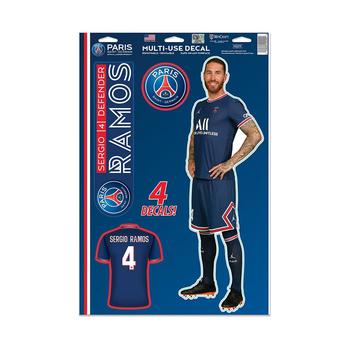 商品Wincraft | Sergio Ramos Paris Saint-Germain 11'' x 17'' Multi-Use Player Decal Sheet,商家Macy's,价格¥108图片