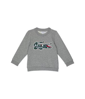 Lacoste | Bold Branding Croc Crew Neck (Toddler/Little Kids/Big Kids)商品图片,独家减免邮费