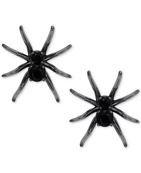 AJOA | by Nadri Ruthenium-Plated Jet Nano Crystal Spider Stud Earrings,商家Macy's,价格¥180