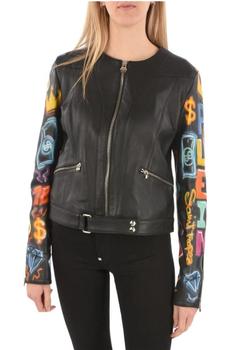 推荐Philipp Plein Women's  Black Outerwear Jacket商品