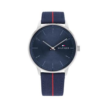 tommy hilfiger手表是什么牌子, Tommy Hilfiger | Men's Navy Nylon Strap Watch 43mm商品图片 