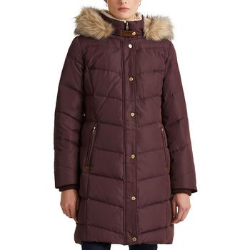 Ralph Lauren | Women's Faux-Fur-Trim Hooded Down Puffer Coat, Created for Macy's商品图片,3.9折