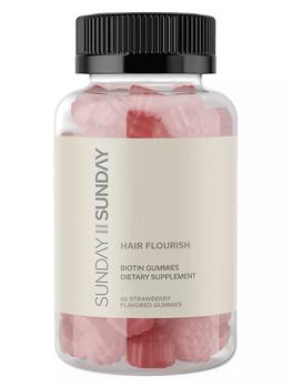 商品Sunday II Sunday | Hair Flourish Vegan Biotin Gummies,商家Saks Fifth Avenue,价格¥227图片