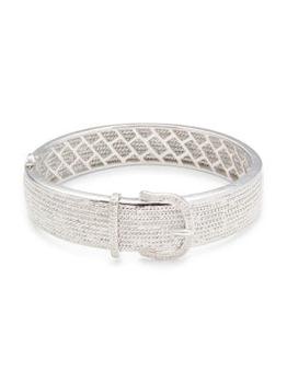 Effy | ​Sterling Silver & 0.21 TCW Diamond Buckle Bangle Bracelet商品图片,2.5折