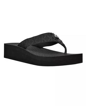 Calvin Klein | Women's Meena Logo Platform Flip-Flop Sandals,商家Macy's,价格¥202