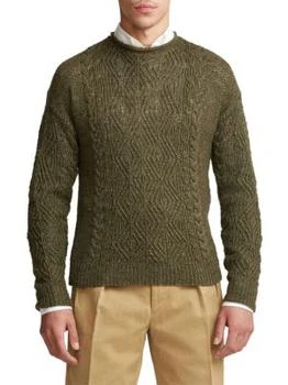 Ralph Lauren | Silk Blend Cable Knit Sweater 2.6折, 独家减免邮费