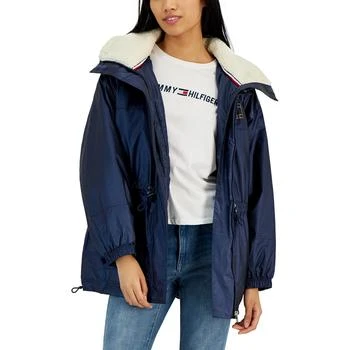 Tommy Hilfiger | Women's Hooded Fleece-Trim Utility Jacket 7.4折×额外7折, 额外七折
