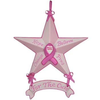 Homezia | Set of Six Star Shaped Breast Cancer Awareness Christmas Ornaments,商家Premium Outlets,价格¥402