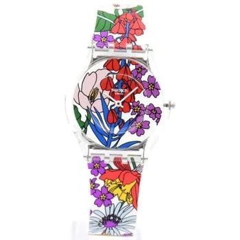 推荐Swatch Women's Botanical Paradise Multicolor Dial Watch商品