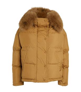 推荐Fur-Trim Tech Puffer Jacket商品