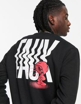 推荐Friend or Faux brainwash sweatshirt in black商品
