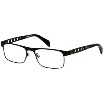 推荐Diesel Mens Black Square Eyeglass Frames DL511400553商品