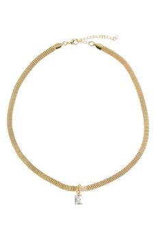 商品Nordstrom | Emerald CZ Mesh Chain Necklace,商家Nordstrom Rack,价格¥95图片