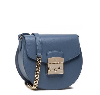 furla metropolis直邮, Furla | Ladies Metropolis Mini Crossbody Bag In Blue商品图片 4.7折
