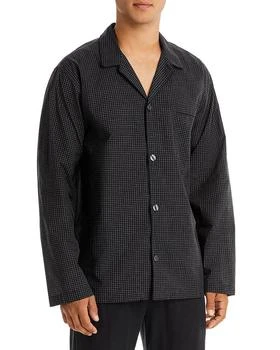 Ralph Lauren | Cotton Check Button Down Pajama Shirt,商家Bloomingdale's,价格¥314