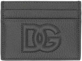 Gray 'DG' Logo Card Holder