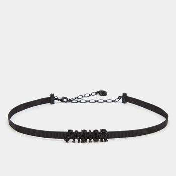 [二手商品] Dior | Dior Black J'adior Crystal Studded Choker Necklace商品图片,5.5折, 满1件减$100, 满减