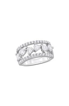 DELMAR | Lab Created White Sapphire Ring,商家Nordstrom Rack,价格¥713