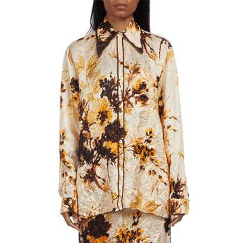 商品Kwaidan Editions | Crumpled Fluid Satin Pajama Blouse,商家Zappos,价格¥1033图片