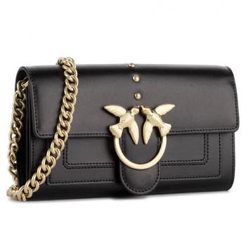 时尚Love Bravery女装, PINKO | Ladies Houston Love Simply Chain Wallet In Black商品图片 3.8折