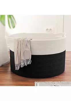 商品Ornavo Home | Ornavo Home Extra Large Round Cotton Rope Storage Basket Laundry Hamper with Handles,商家Belk,价格¥245图片